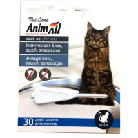 AnimAll VetLine Спот-Он краплі для котів проти бліх вошей волосоїдів