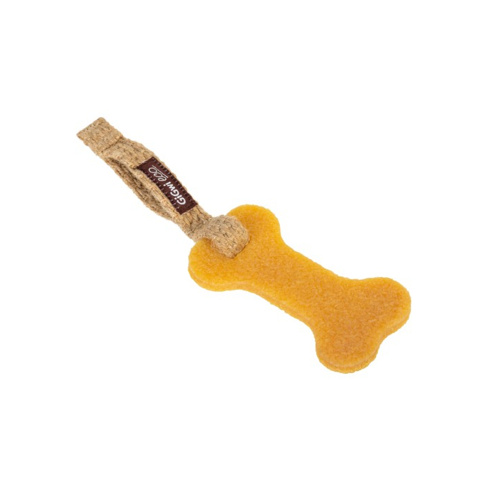 Іграшка для собак Гумова кістка мала GiGwi Gum Gum, екорезина, текстиль, 24 см 2302 GIGwi