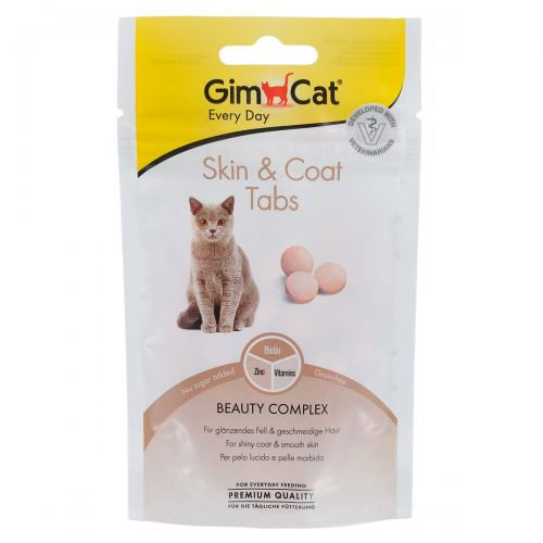 Вітаміни GimCat Every Day Skin ang Coat Tabs  для котів,