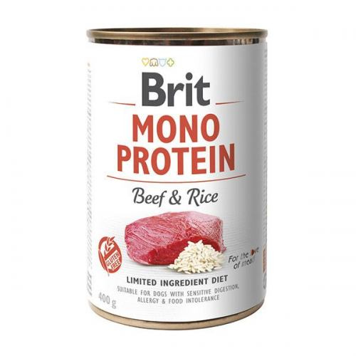Brit Mono Protein Beef & Rice для собак, з яловичиною та рисом, консерва,