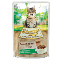 Stuzzy CAT pouch Rabbit набір 4+1 вологий корм для котів з кроликом у желе 5х