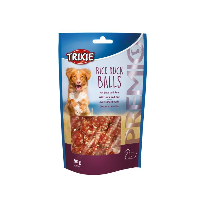 Ласощі Trixie Premio Rice Duck Balls для собак, кульки з качкою і рисом, 80 г